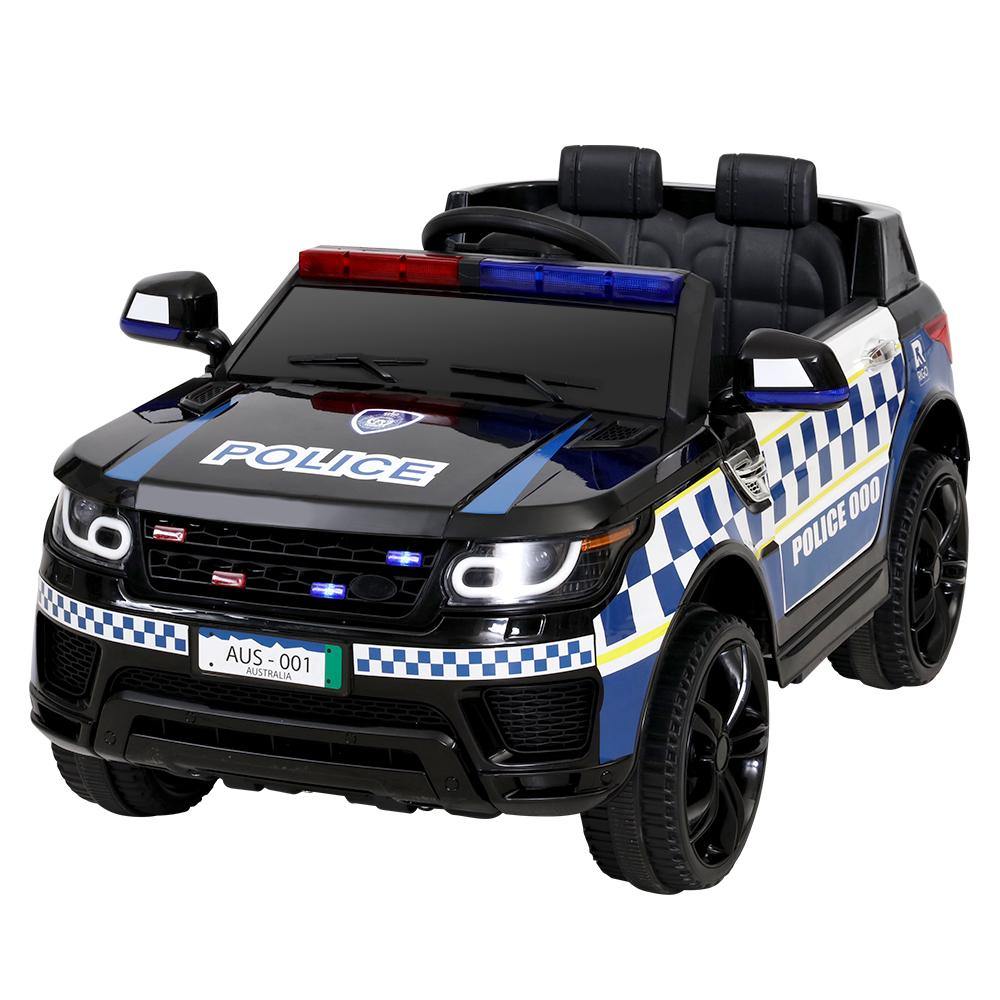Kids Ride On Car Patrol Police Electric Black - House Things Baby & Kids > Cars