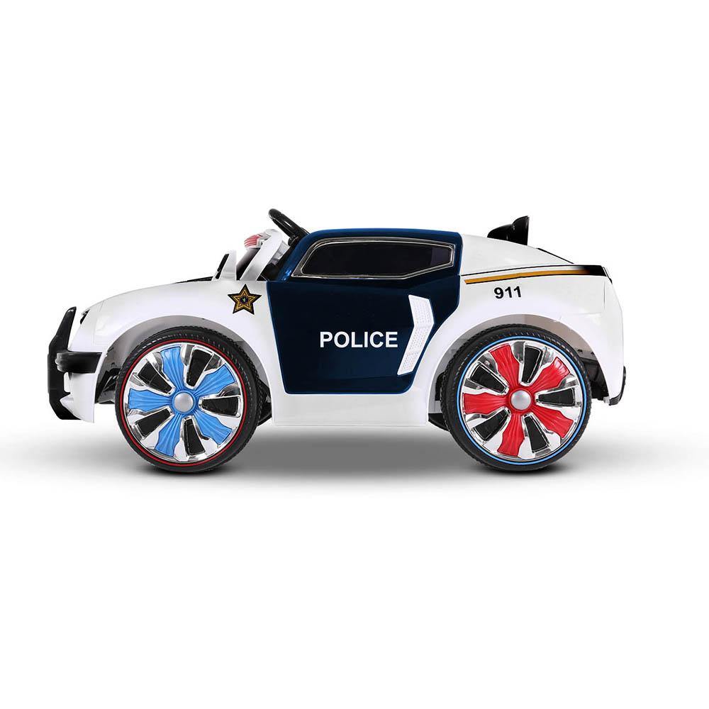 Kids POLICE Ride On Car - Black & White - Housethings 