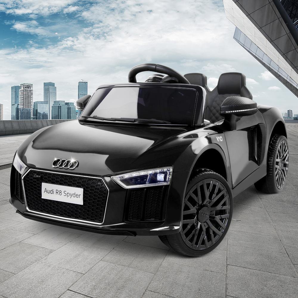 Kids Ride On Car Audi R8 Licensed Electric 12V Black - House Things Baby & Kids > Cars