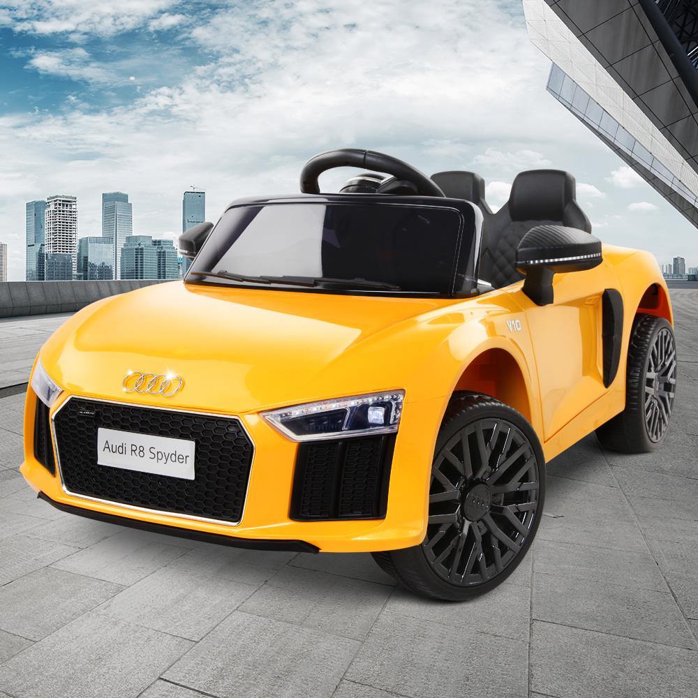 Kids Ride On Audi R8 - Yellow - House Things Baby & Kids > Cars