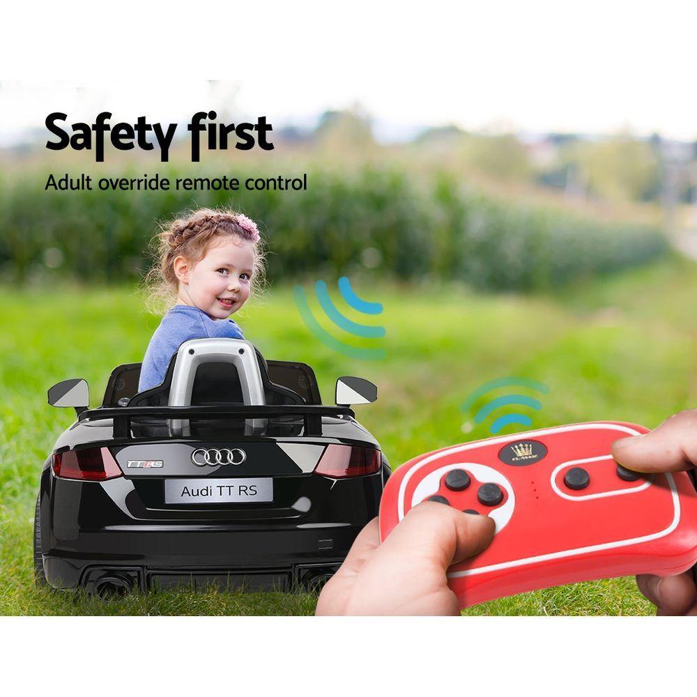 Kids Ride On Car Audi Licensed TT RS Black - House Things Baby & Kids > Cars