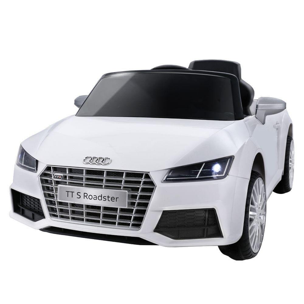 Audi Licensed Kids Ride On Cars Electric Car White - Housethings 