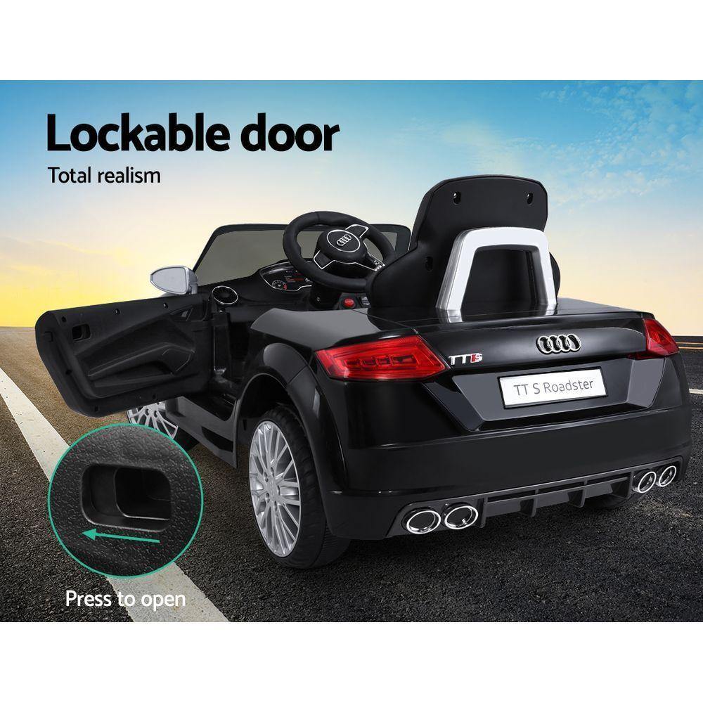Audi Licensed Kids Ride On Cars Electric Car Children Toy Cars Battery Black - Housethings 