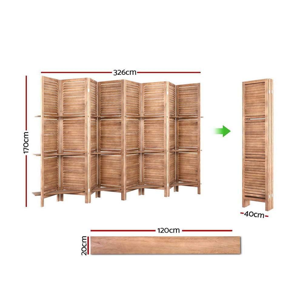 8 Panel Privacy Room Screen Dividers Stand - House Things Furniture > Living Room