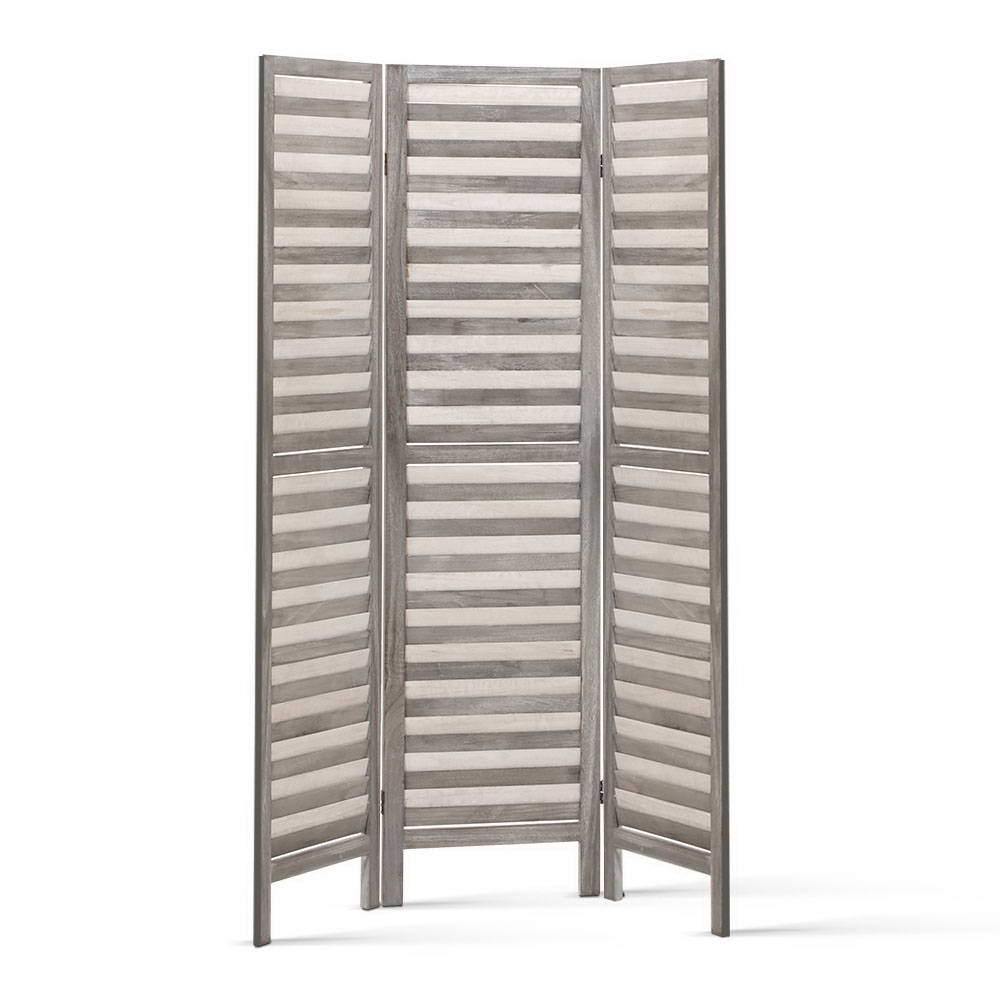 3 Panel  Foldable Privacy Screen Grey - Housethings 