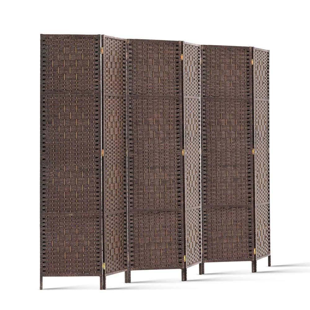 6 Panel Room Divider - Brown - Housethings 