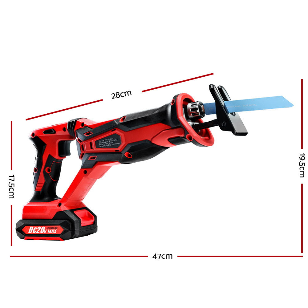 GIANTZ Cordless Reciprocating Saw Electric Corded 20V Lithium Sabre Saw Tool - House Things Tools > Power Tools
