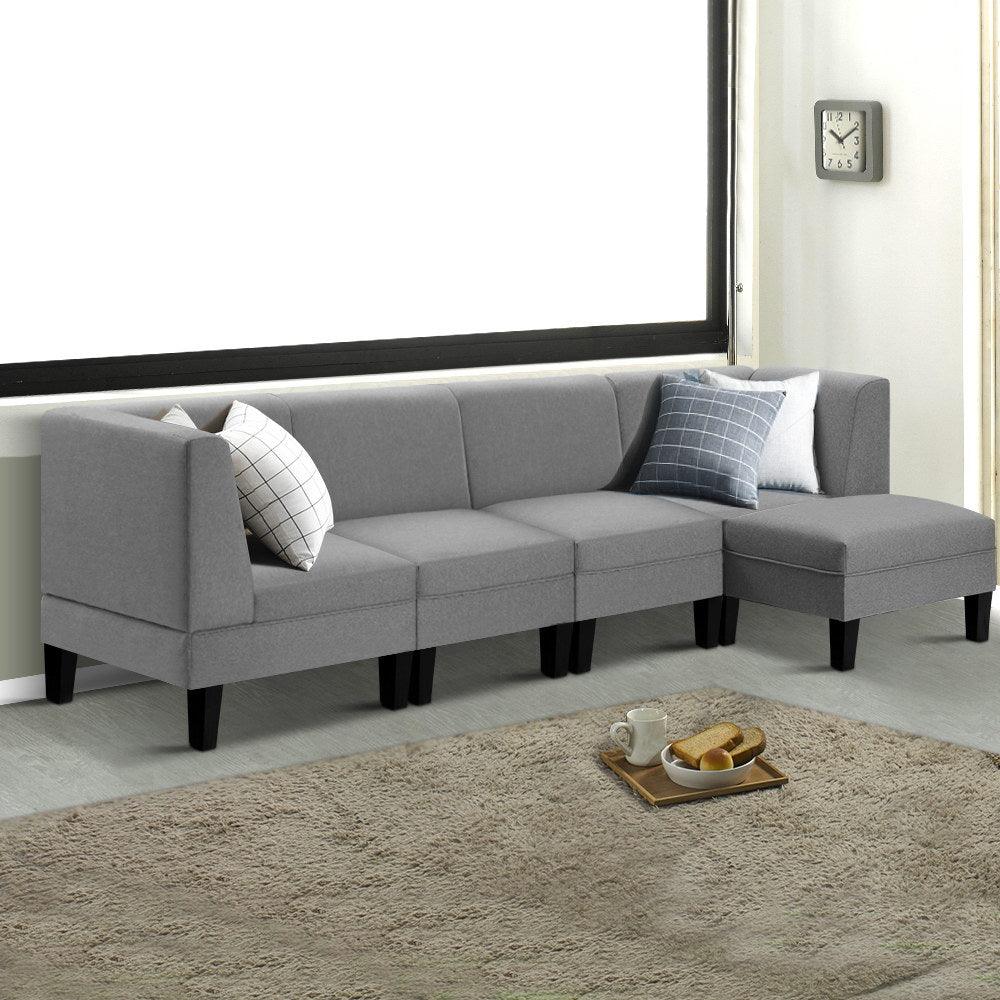 5 Seater Sofa Set Bed Modular Lounge - House Things 