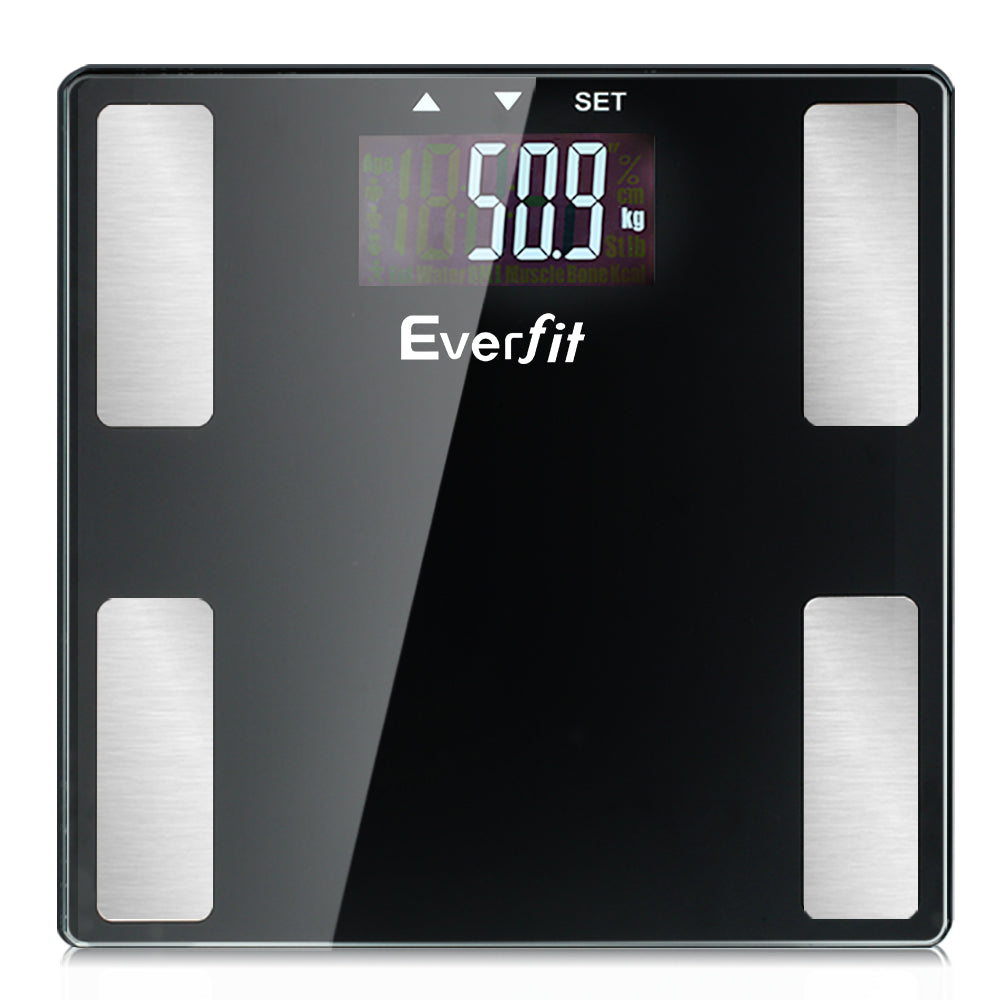 Everfit Bathroom Scales Digital Body Fat Scale 180KG Electronic Monitor BMI CAL - House Things Home & Garden > Scales