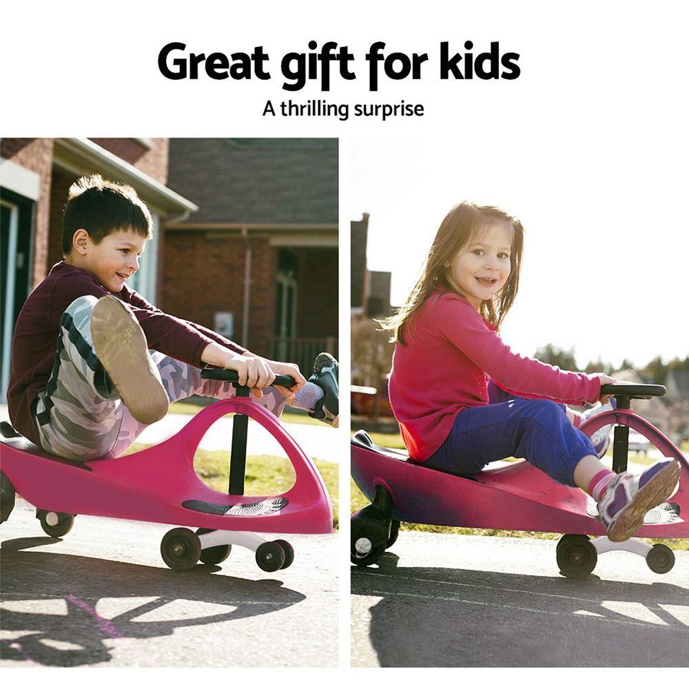 Kids Ride On Swing Car - Pink - House Things Baby & Kids > Cars
