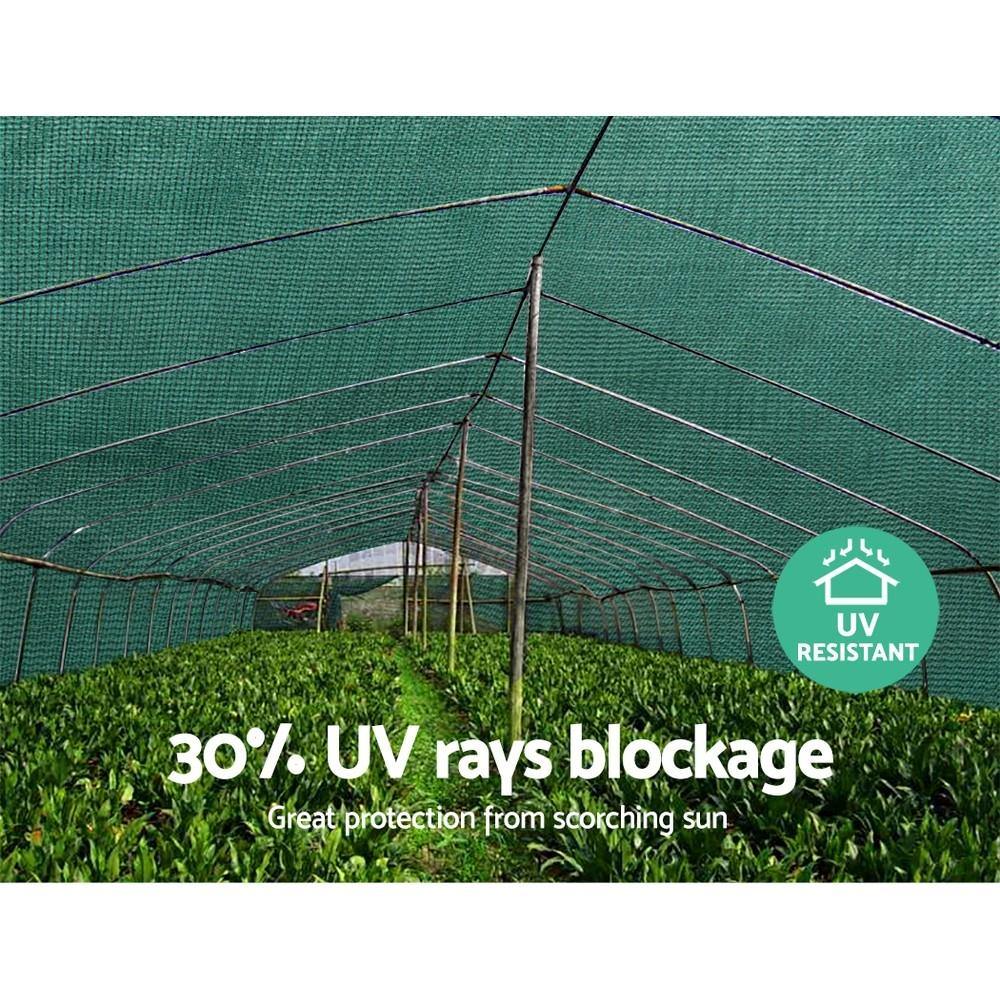 30% UV Shade Cloth Green 1.83x50m - House Things Home & Garden > Shading
