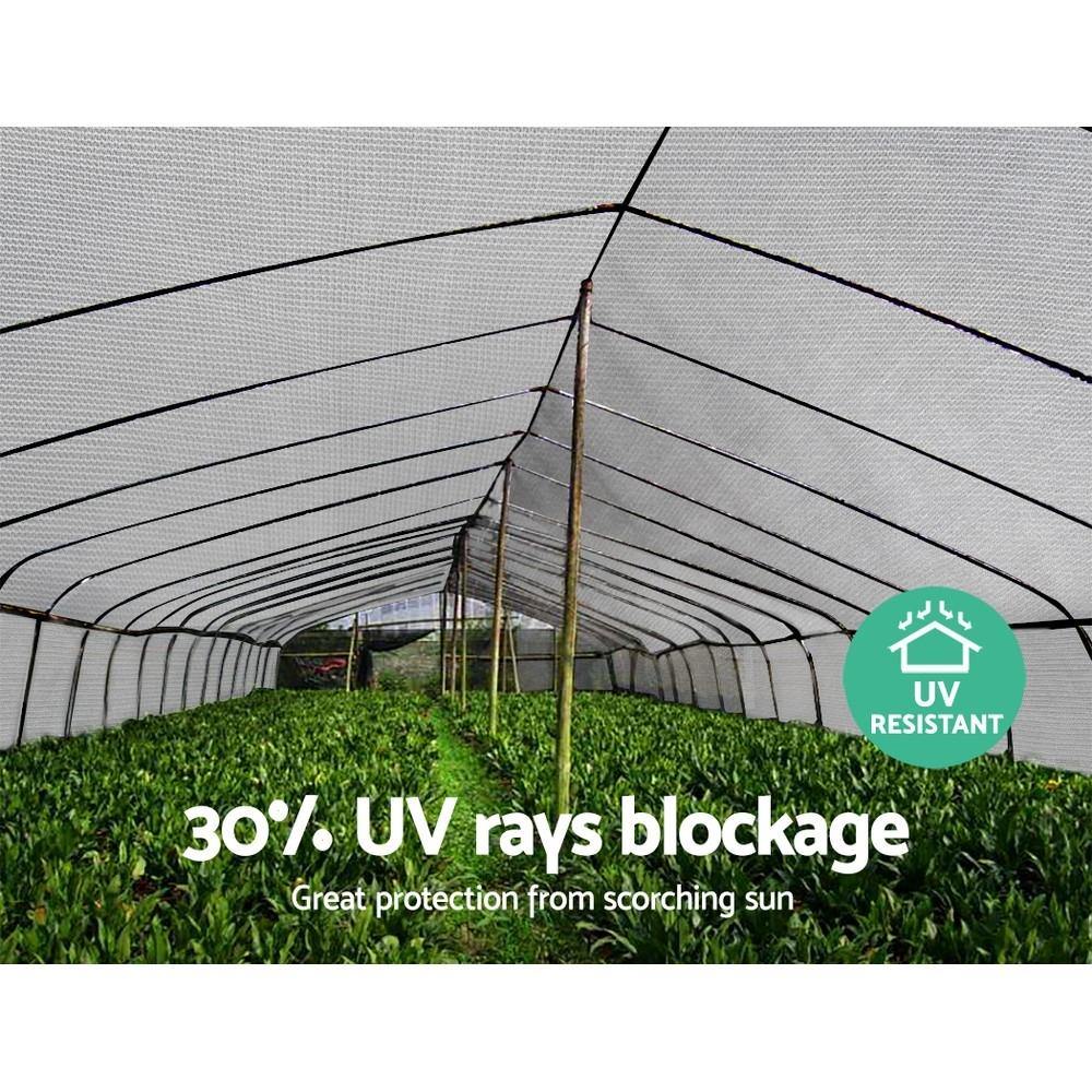 UV Shade Cloth 3.66x30m 30% White - House Things Home & Garden > Shading