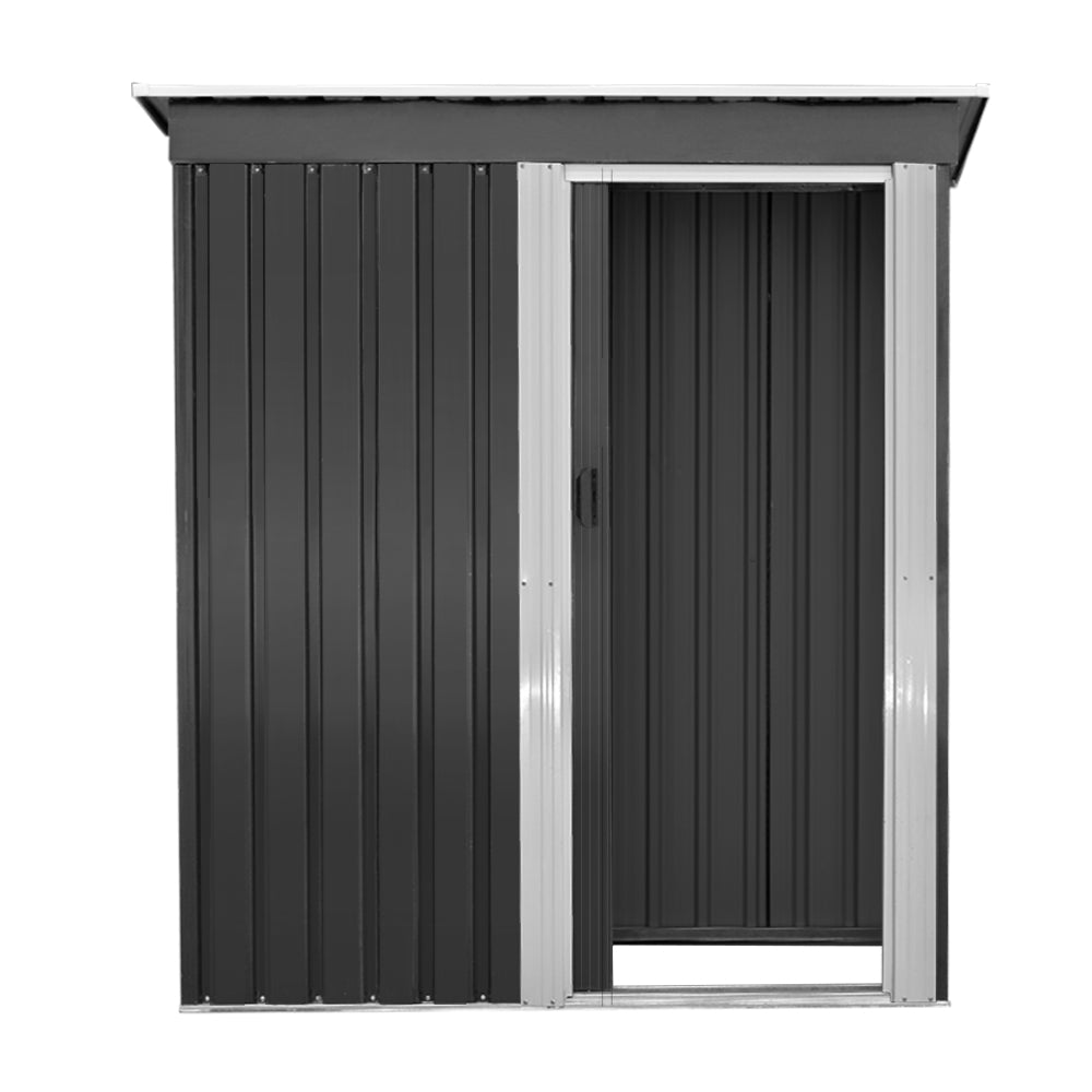 Galvanised Outdoor Garden Storage Shed 164cm x 89cm - House Things Brand > Giantz