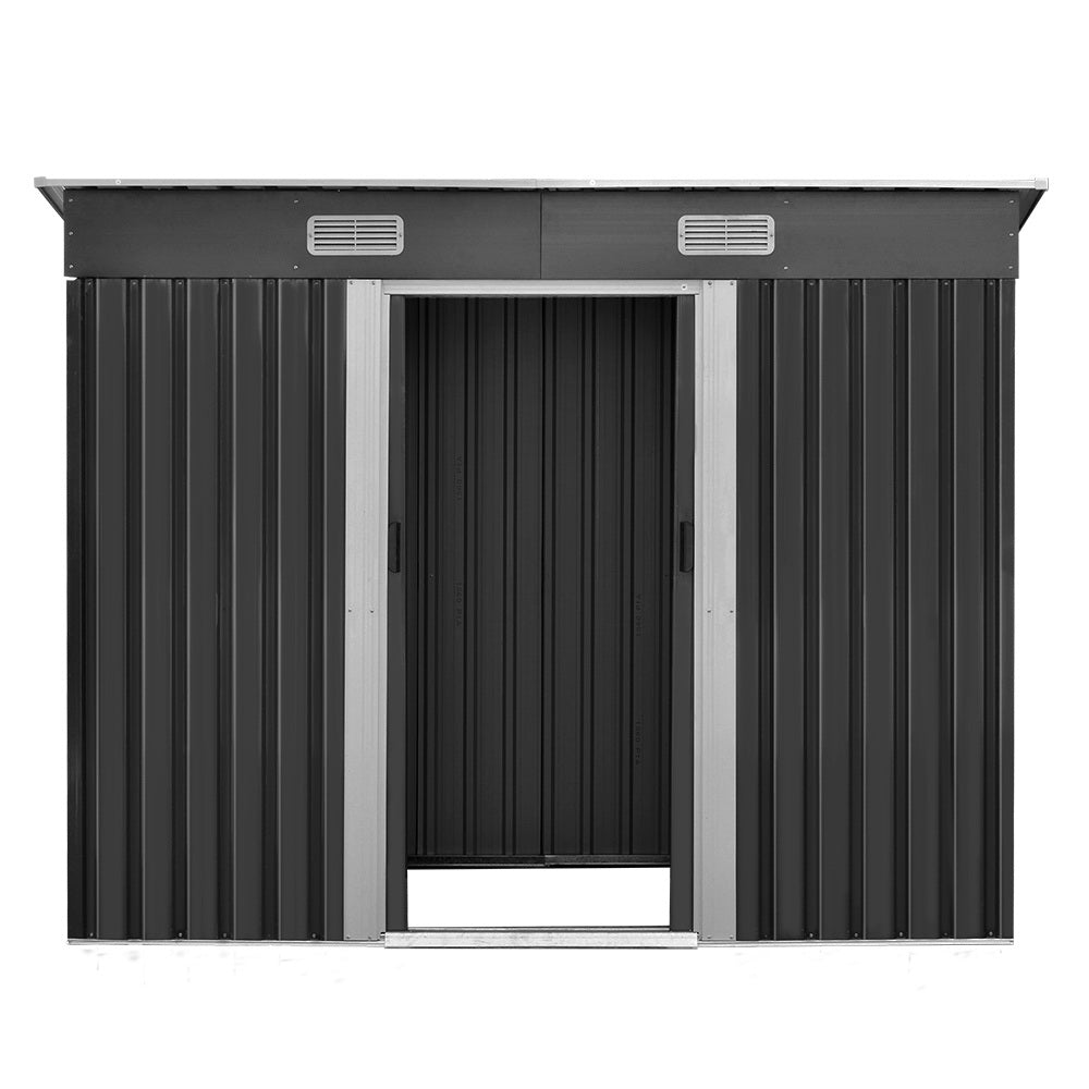 Galvanised Outdoor Garden Storage Shed 238x131cm - House Things Brand > Giantz
