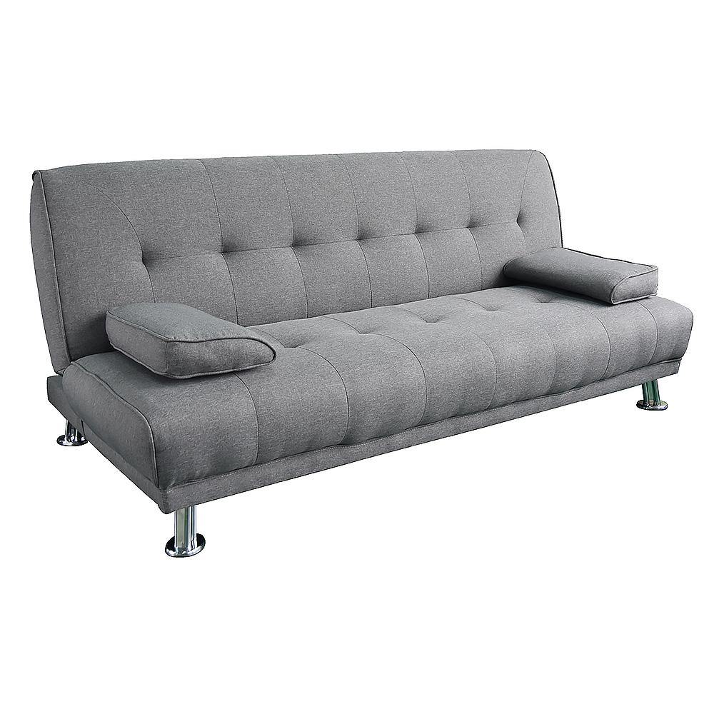 Kenny 3 Seater Linen Sofa Bed - Light Grey - Housethings 