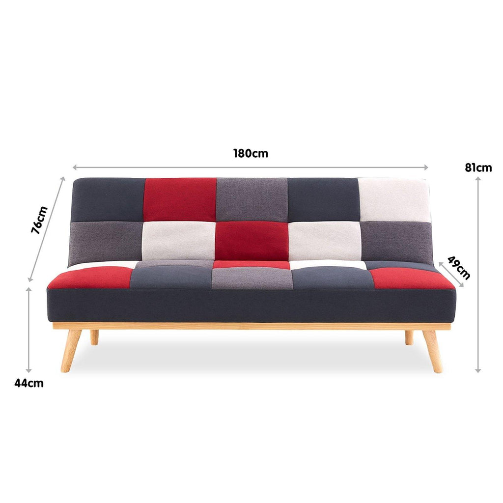 Checkered 3 Seater Modular Couch - Housethings 