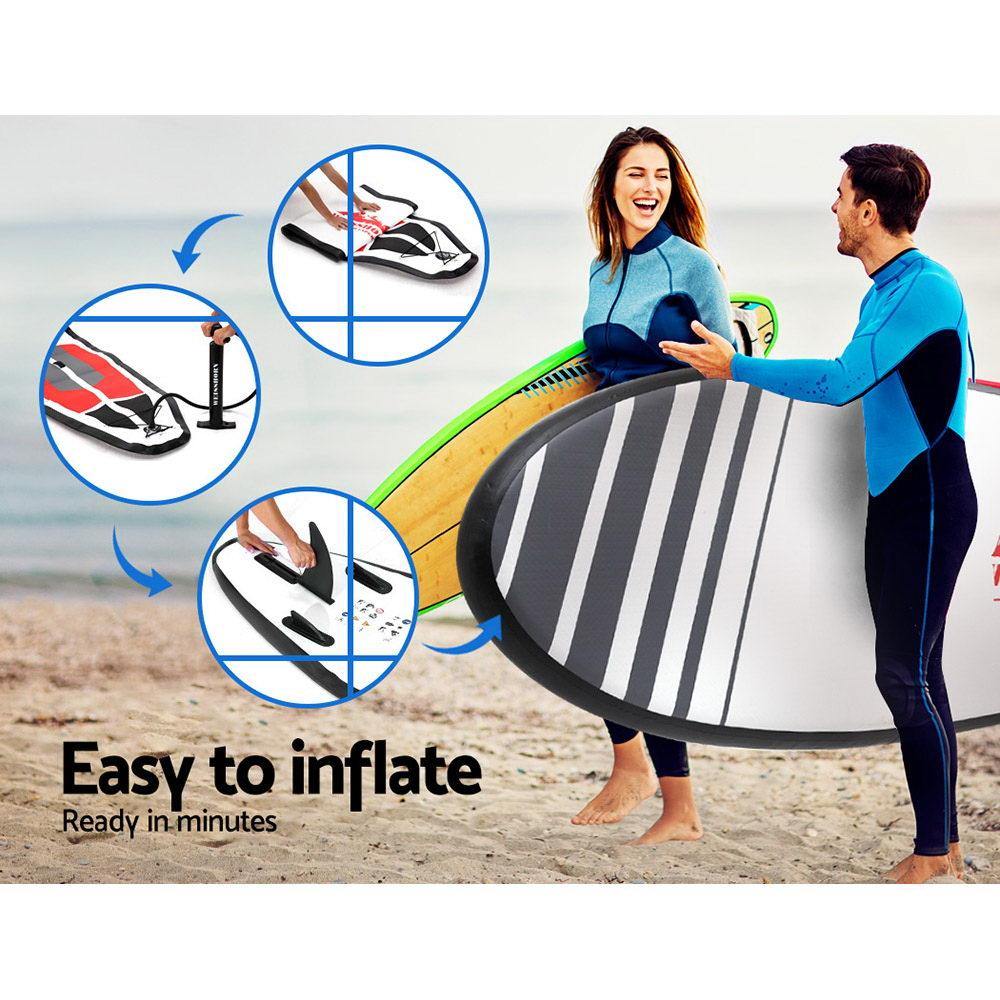 Inflatable Stand Up Paddle Board Red - Housethings 