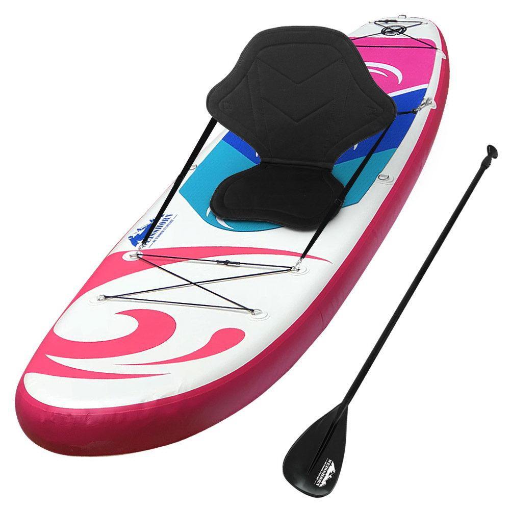 Inflatable Stand Up Paddleboard Kayak Pink - Housethings 