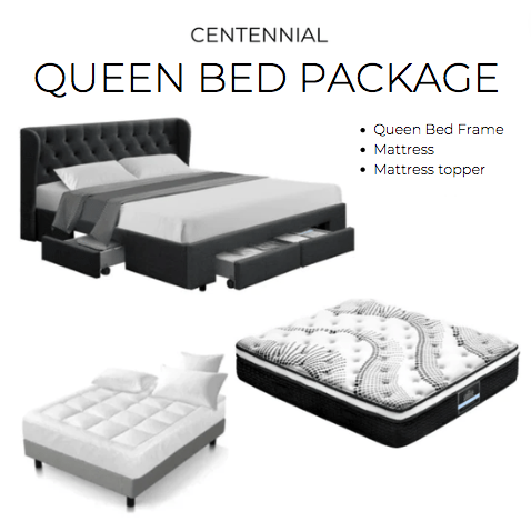 House Things queen bed and mattress package