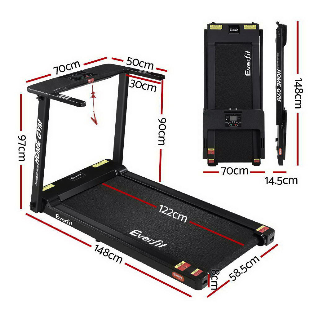 Everfit Electric Compact Treadmill Fully Foldable 420mm Belt - House Things Sports & Fitness > Fitness Accessories