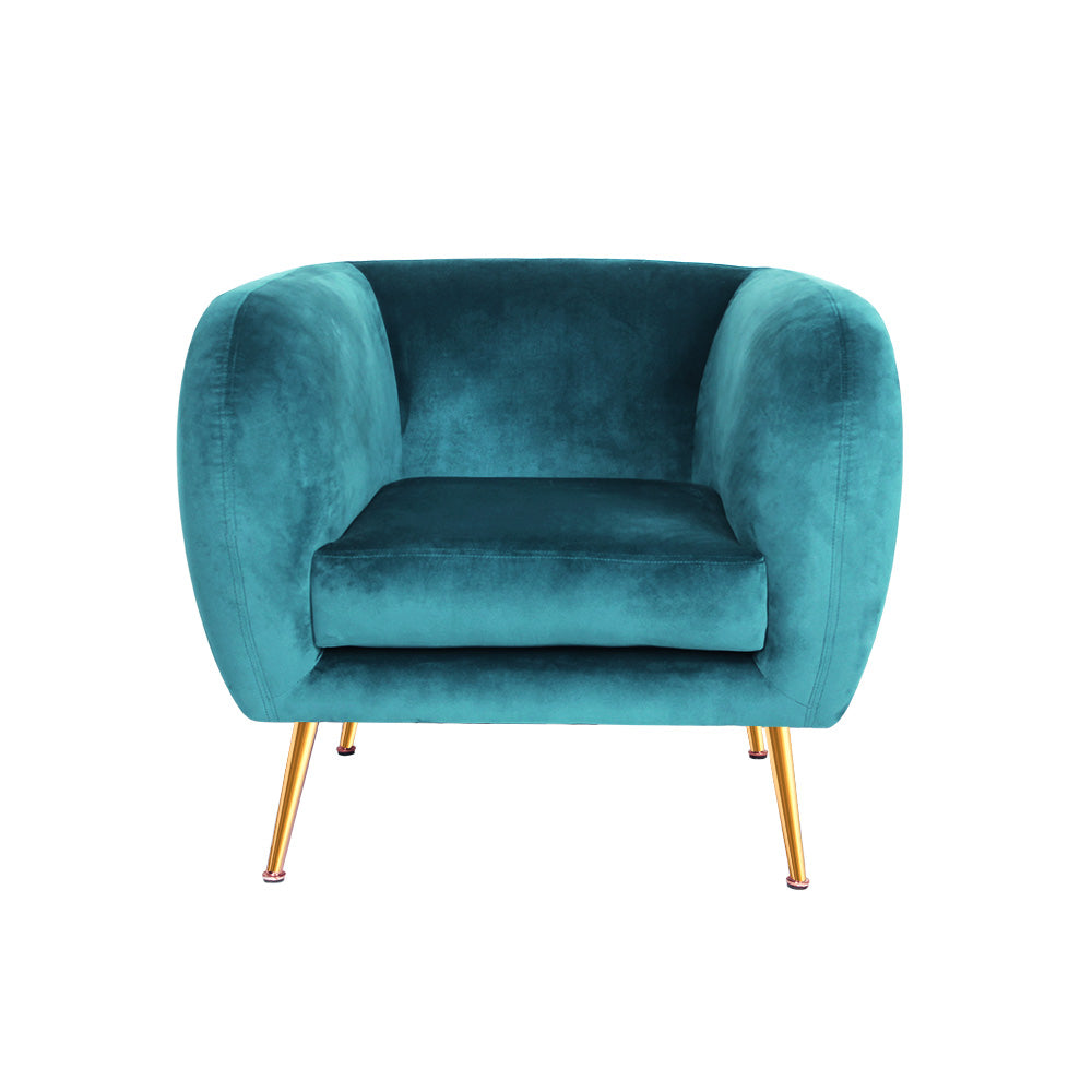 Katy Armchair Velvet Green - House Things Furniture > Living Room