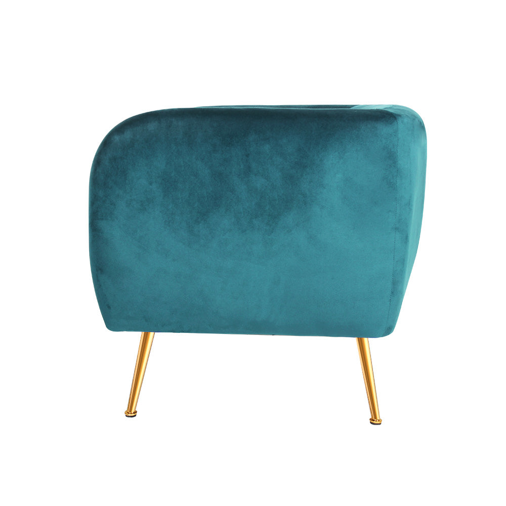 Katy Armchair Velvet Green - House Things Furniture > Living Room
