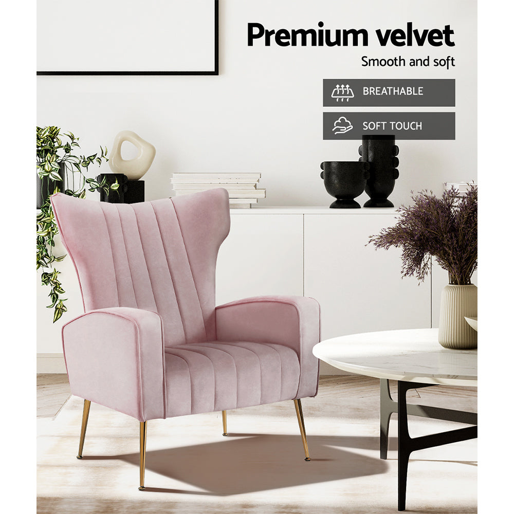Wayfair pink online accent chair