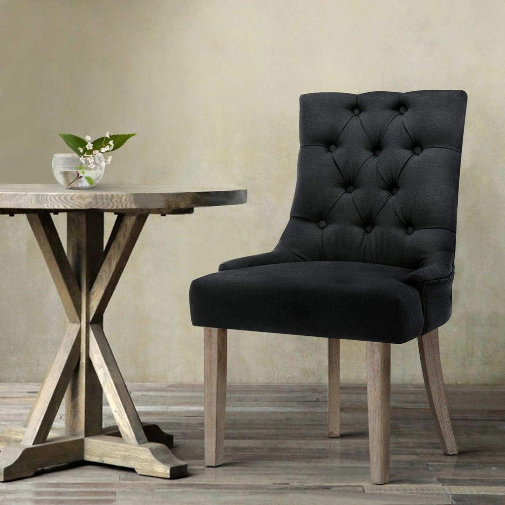 2 x Dining Chairs Calais French Provincial - Housethings 
