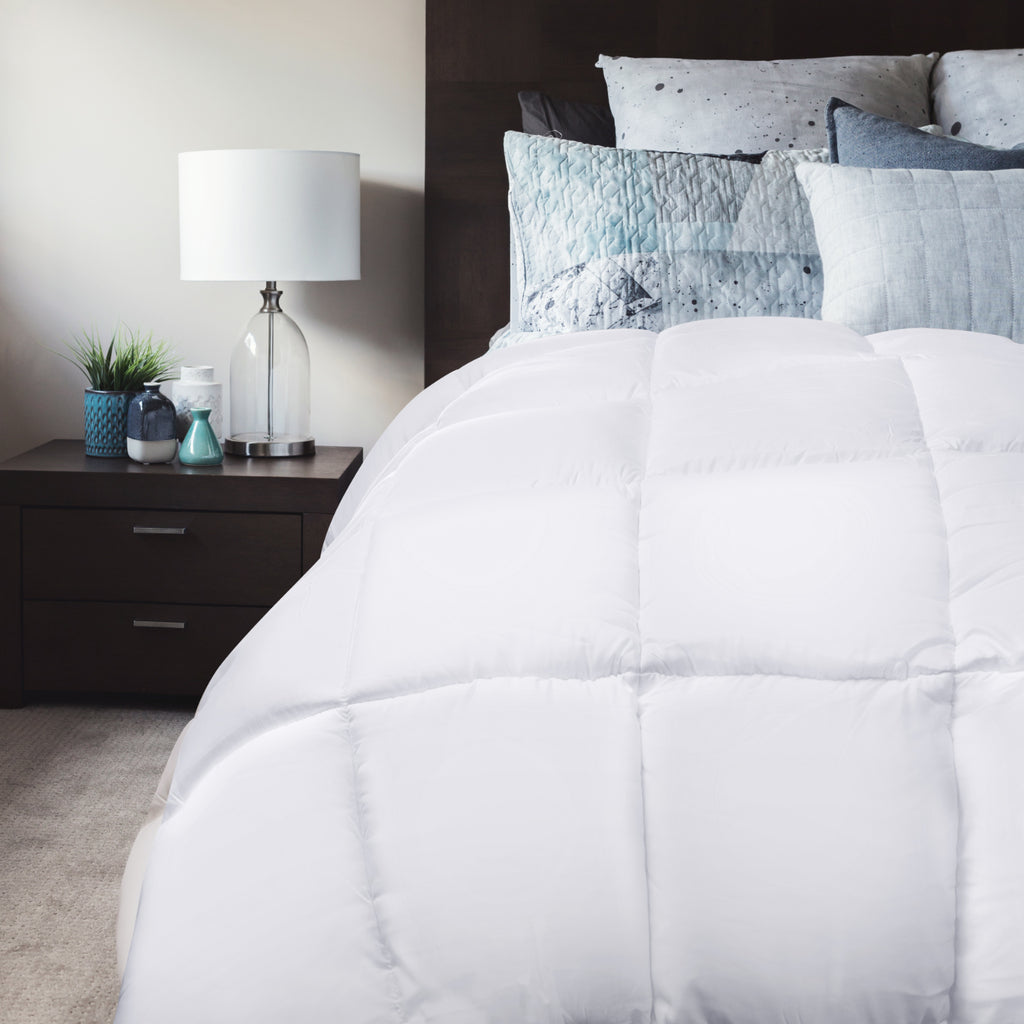 Royal Comfort 800GSM Silk Blend Quilt Duvet Ultra Warm Winter Weight Doona Queen White - House Things Home & Garden > Bedding