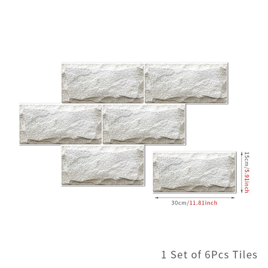 Waterproof Tiles Wallpaper Stickers Bathroom Kitchen Cloudy Brick - House Things Home & Garden > Wallpaper