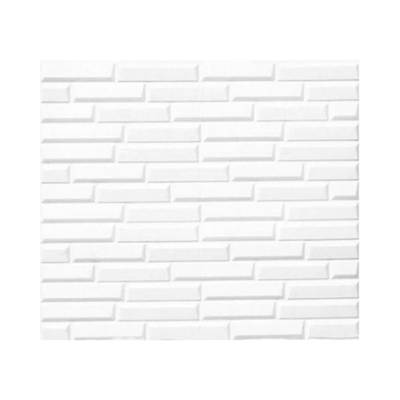 10PCS 3D Foam White Slope Self Adhesive Home Wallpaper Panels 70 x 77cm - House Things Home & Garden > Wallpaper