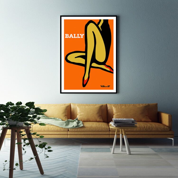 60cmx90cm Orange Legs Black Frame Canvas Wall Art - House Things Home & Garden > Wall Art