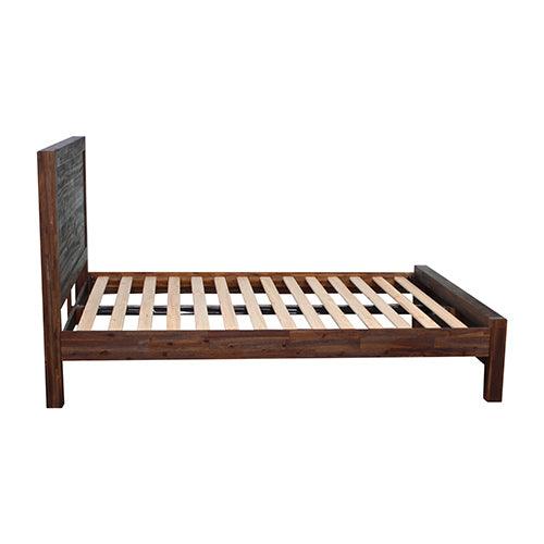 Boston Queen Bed Frame Solid Wood Chocolate - House Things Furniture > Bedroom
