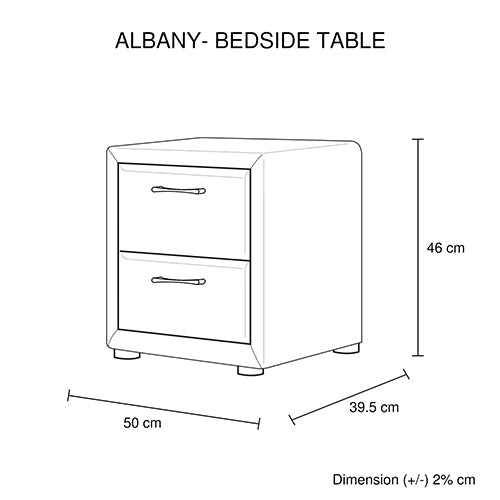 Kara Bedside Table - House Things Furniture > Bedroom