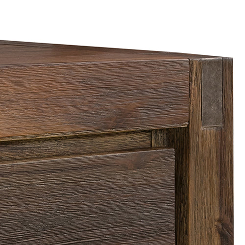 Coffee Table Solid Acacia Wood & Veneer 2 Drawers Storage Oak Colour - House Things Furniture > Living Room