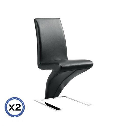 2 X Gravity Chair Black - House Things Furniture > Dining