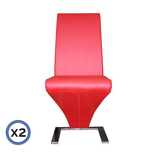 2 X Gravity Chair Red - House Things Furniture > Dining