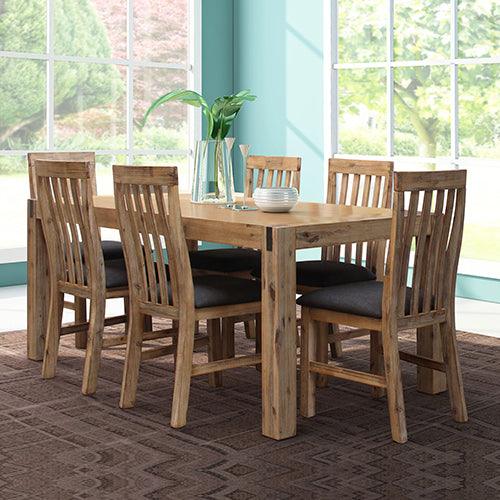 Bavaria Oak Colour Medium Size Dining Table - House Things Furniture > Dining