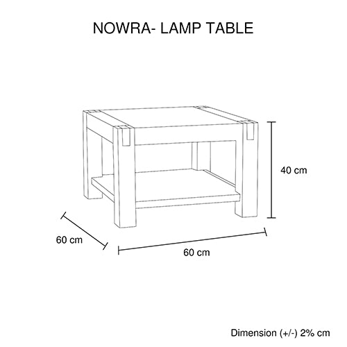 Nowra Oak Colour Lamp Table - House Things Furniture > Living Room