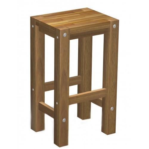 Sturdy Stool Natural oil Finish - Housethings 