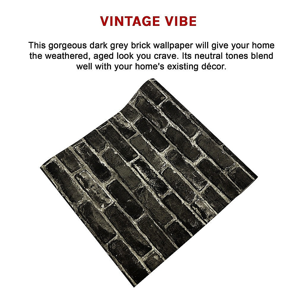 Wallpaper Faux Vintage Brick Pattern Wall Paper Roll - House Things Home & Garden > Home & Garden Others