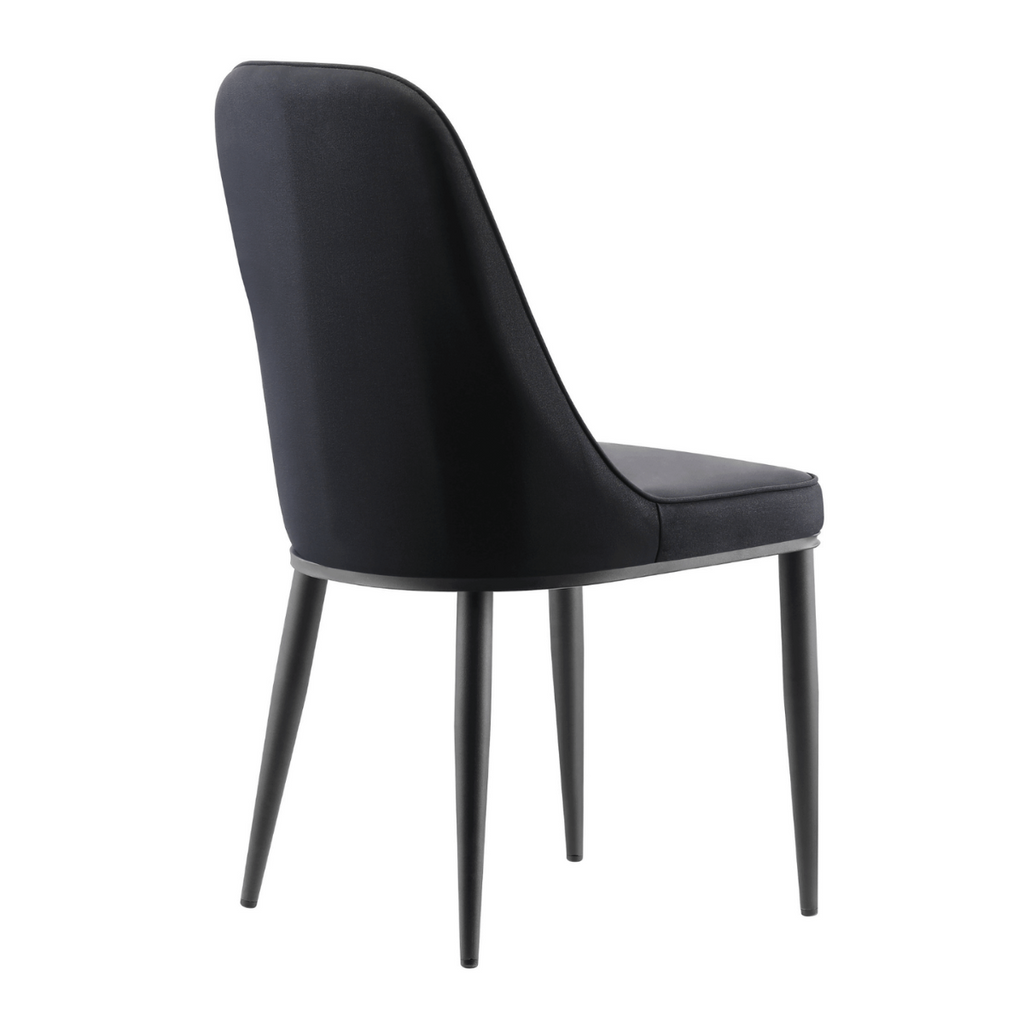 Stan Black Elegant Classic Design Dining Chair Set of 2 - Housethings 