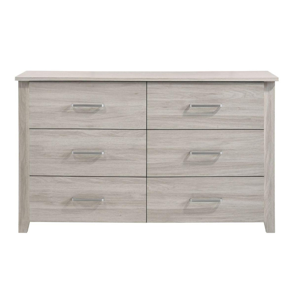 White 6 Chest of Drawers Bedroom Cabinet Storage Tallboy Dresser - House Things Furniture > Bedroom