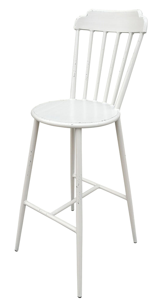 Aluminium Bar Chair Retro White Set of 2 - Housethings 