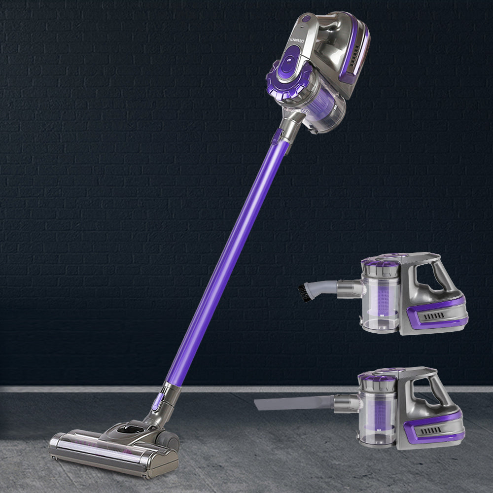 Devanti 150 Cordless Handheld Stick Vacuum Cleaner 2 Speed Purple And Grey - House Things Appliances > Vacuum Cleaners