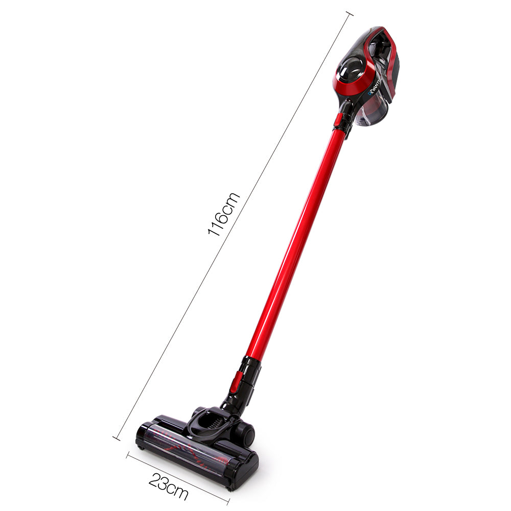 Devanti Cordless Stick Vacuum Cleaner - Black and Red - House Things Appliances > Vacuum Cleaners