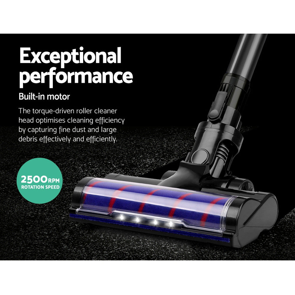 Devanti Cordless Handstick Vacuum Cleaner Head- Black - House Things Appliances > Vacuum Cleaners