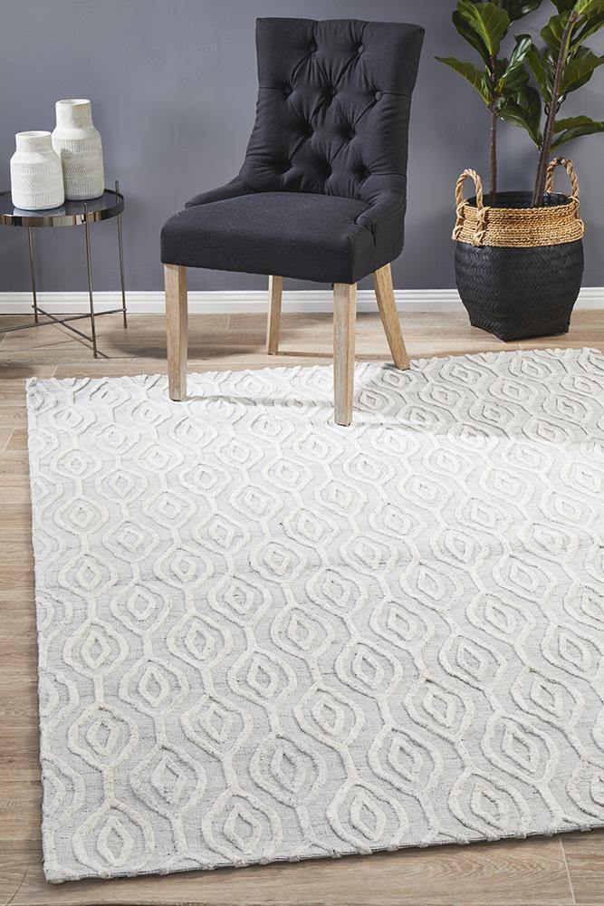 Visions Winter Wish White Modern Rug - House Things Visions Collection