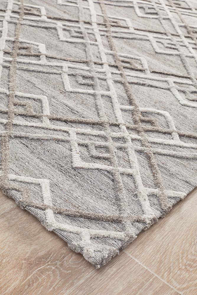 Visions Winter Silver Stream Modern Rug - House Things Visions Collection