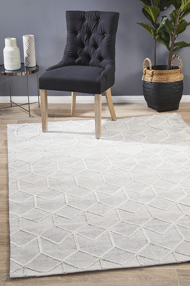 Visions Winter Grey Brush Modern Rug - House Things Visions Collection